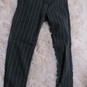 striped jeans